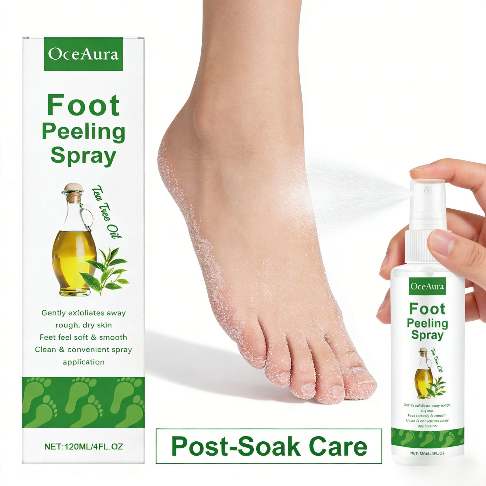 OceAura Foot Peeling Spray Sal - Azelaic Acid Cream reseña y precio
