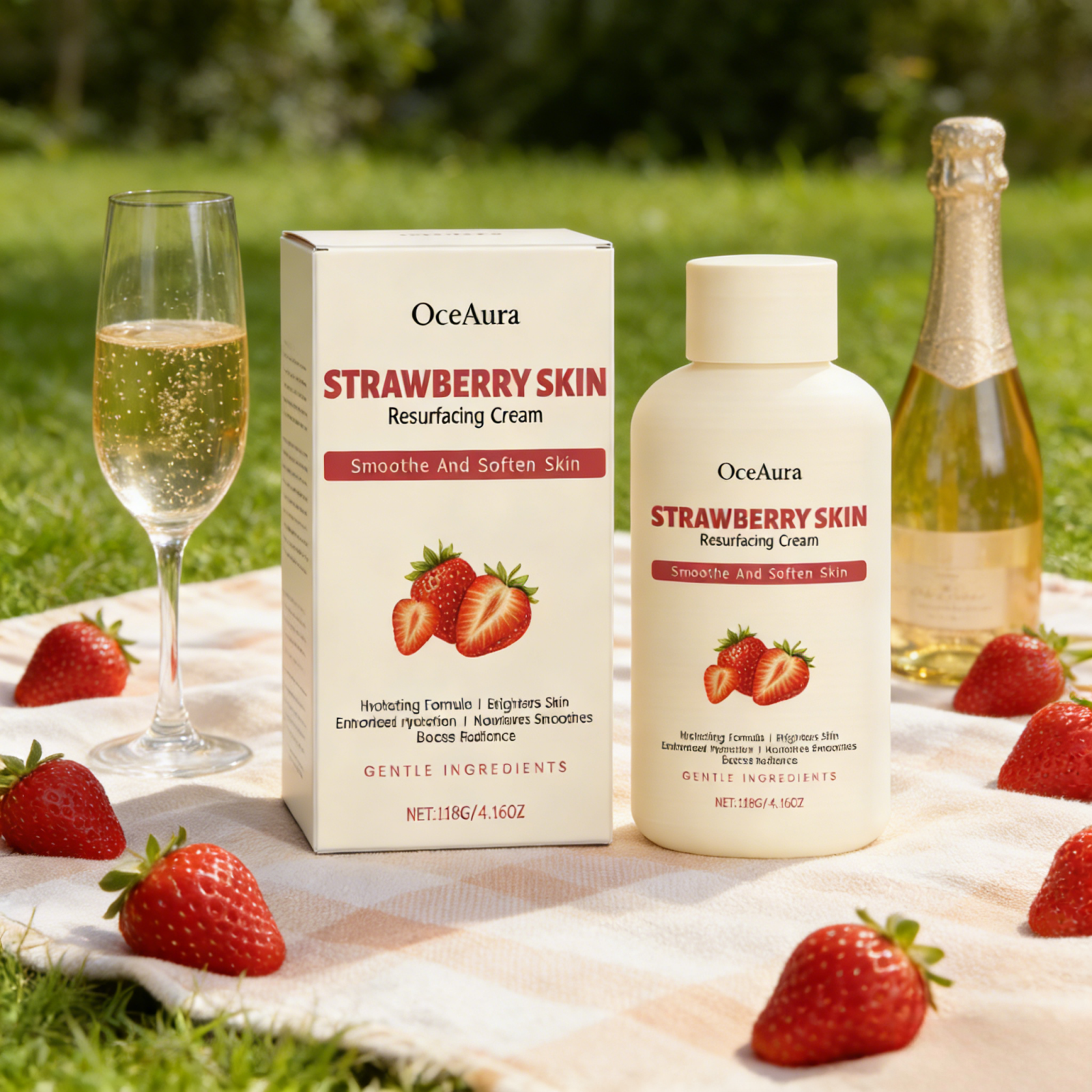 OceAura Strawberry Body Cream  - Azelaic Acid Cream reseña y precio