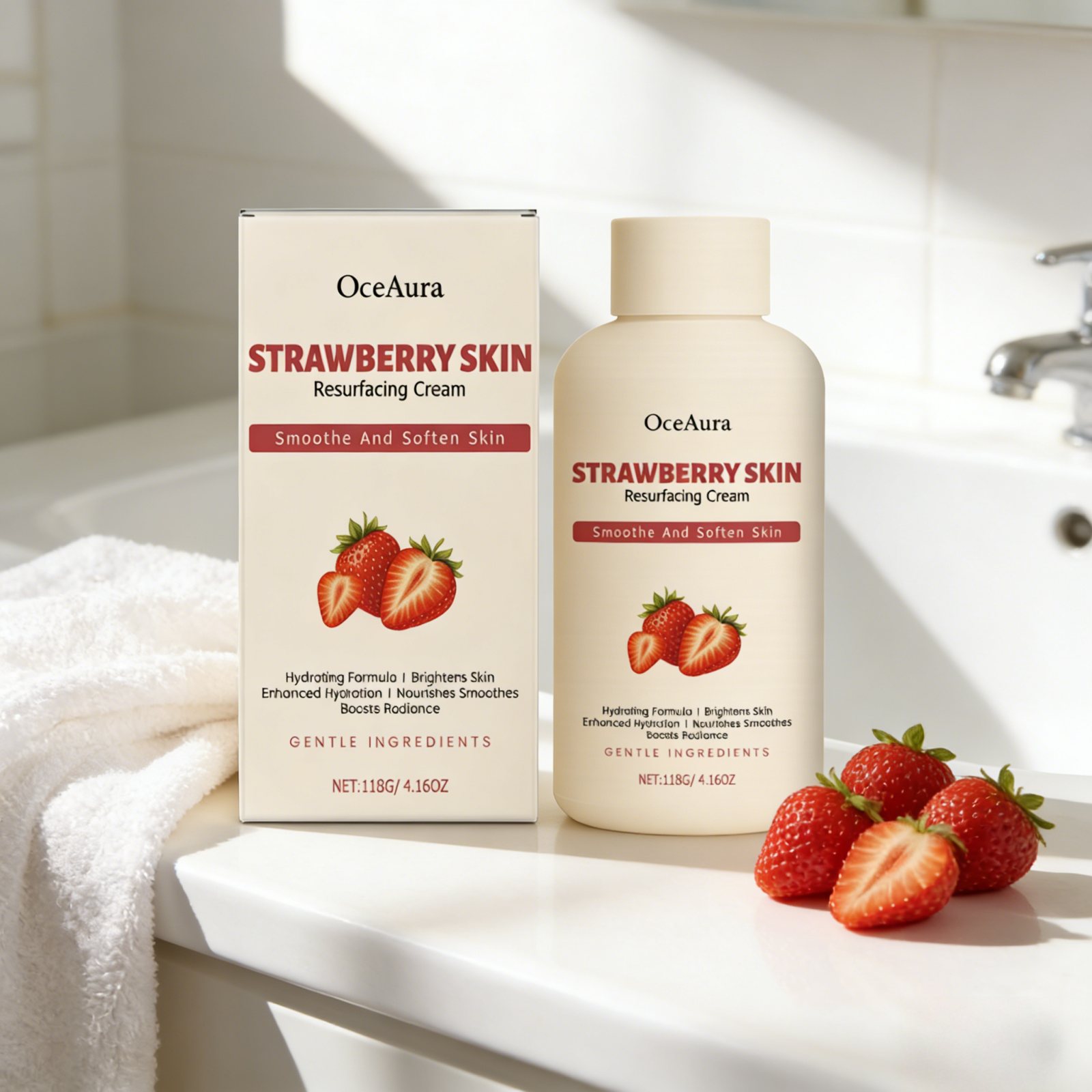 OceAura Strawberry Body Cream  - Azelaic Acid Cream reseña y precio